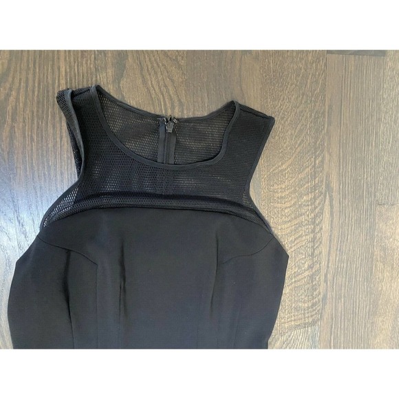 Jay Godfrey‎ See Thru Sheer Detail Black Sheath Dress~2 - Picture 3 of 5